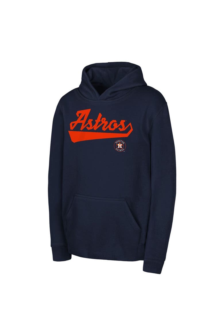 Youth Navy Houston Astros Tailor Made Fleece Pullover Hoodie, Main, color, Navy