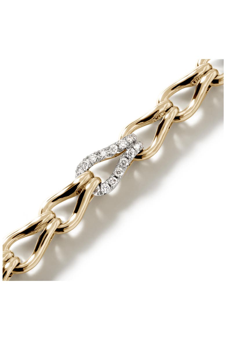 Surf Bracelet, 14K Gold, Diamonds, Alternate, color, GOLD