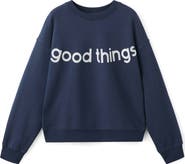 MANGO TEEN Glitter Message Sweatshirt