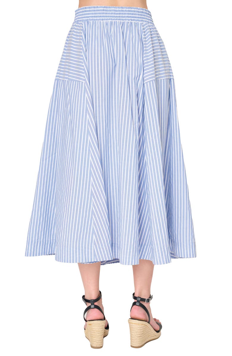 GIBSONLOOK Amanda Smocked Back Midi Skirt, Alternate, color,