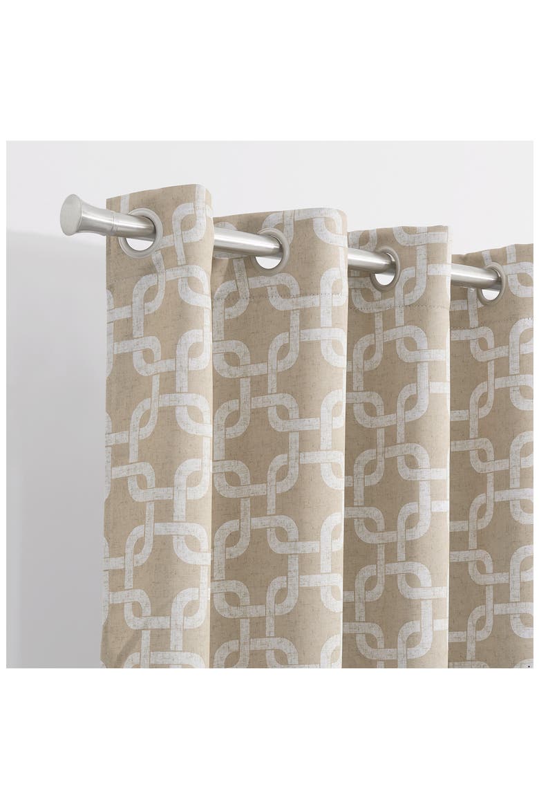 Interlock Single Blackout Panel Curtain, Alternate, color, SAND