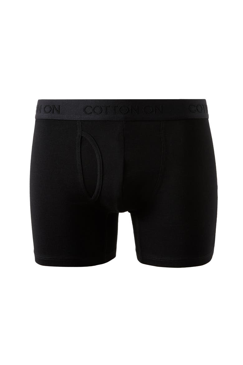Men's 5 Pack Mens Organic Cotton Boxer Brief, Main, color, Black