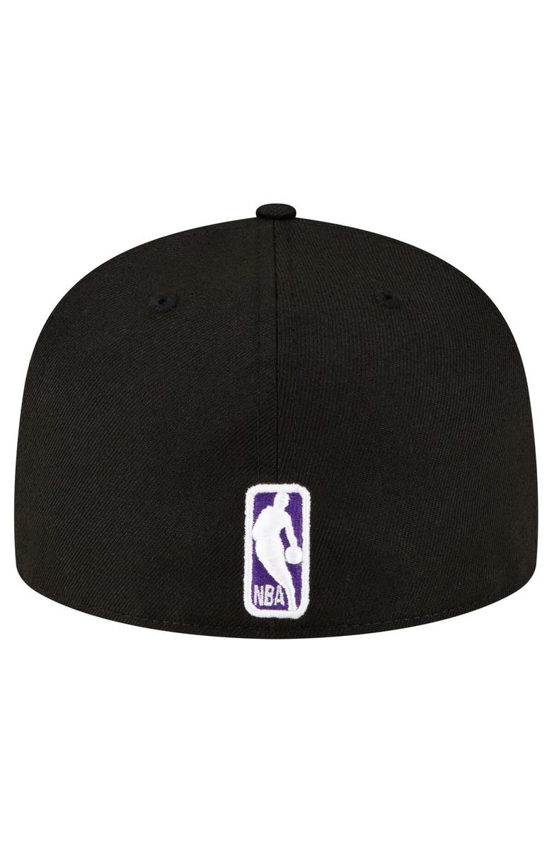 New Era Men's New Era Black Sacramento Kings 59FIFTY Fitted Hat, Alternate, color, Black