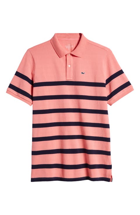 Kids' Heritage Breton Stripe Cotton Polo (Toddler, Little Kid & Big Kid)