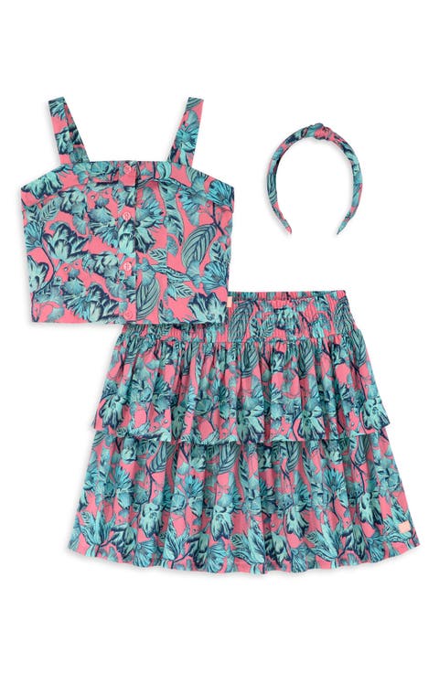 Kids' Leaves Top, Skirt & Headband Set (Little Kid & Big Kid)