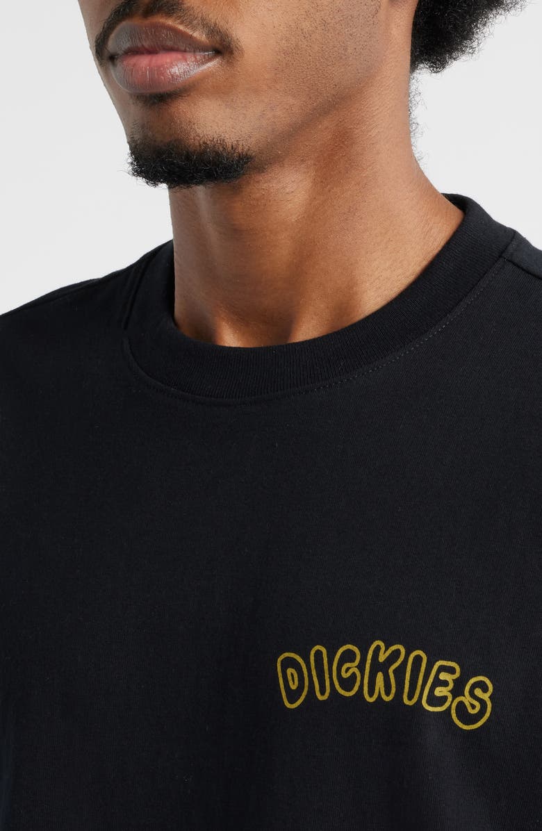 Dickies Decaturville Embroidered Cotton Graphic T-Shirt, Alternate, color, Black