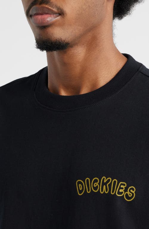 Dickies Decaturville Embroidered Cotton Graphic T-shirt In Black