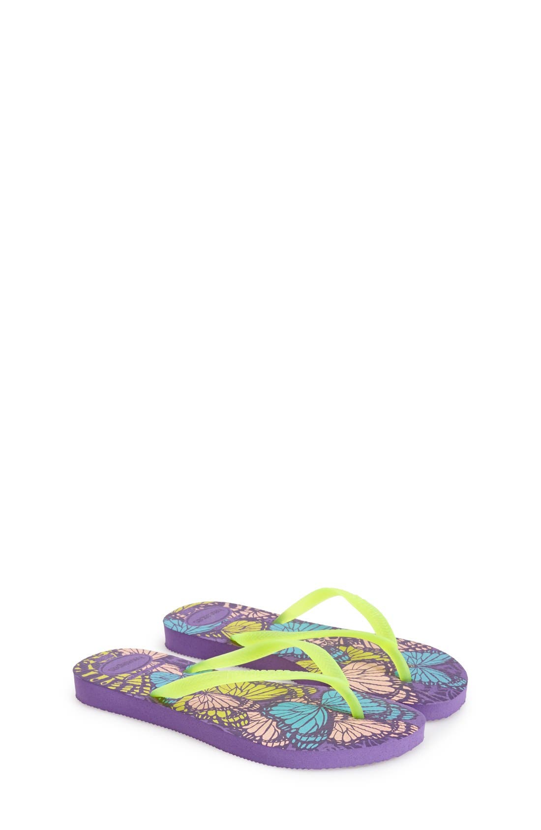 Havaianas 'Slim' Fluorescent Print Flip Flop (Toddler, Little Kid & Big ...
