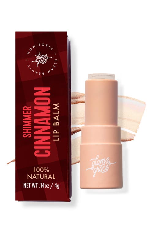 Glam & Grace Shimmer Lip Balm In Brown