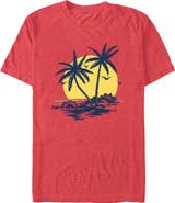 Lost Gods Men's Lost Gods Full Moon Palms Graphic T-Shirt