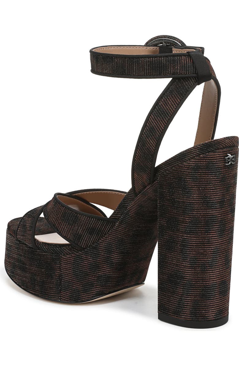 Sam Edelman Savannah Ankle Strap Platform Sandal, Alternate, color, Brown Multi