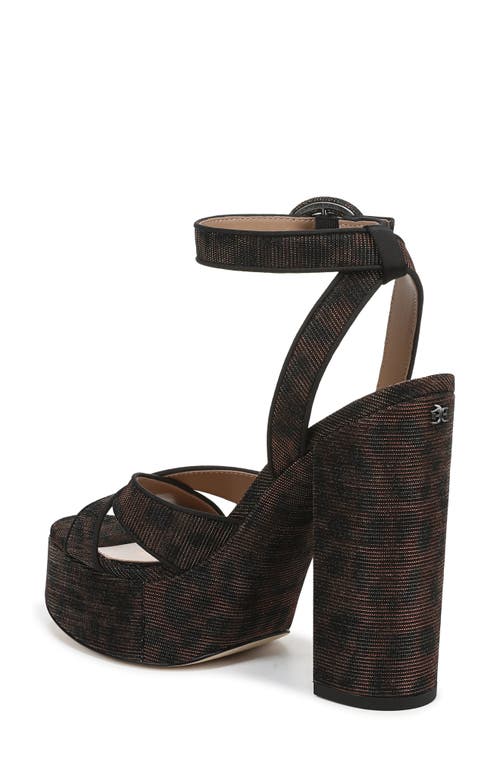 Sam Edelman Savannah Ankle Strap Platform Sandal In Multi