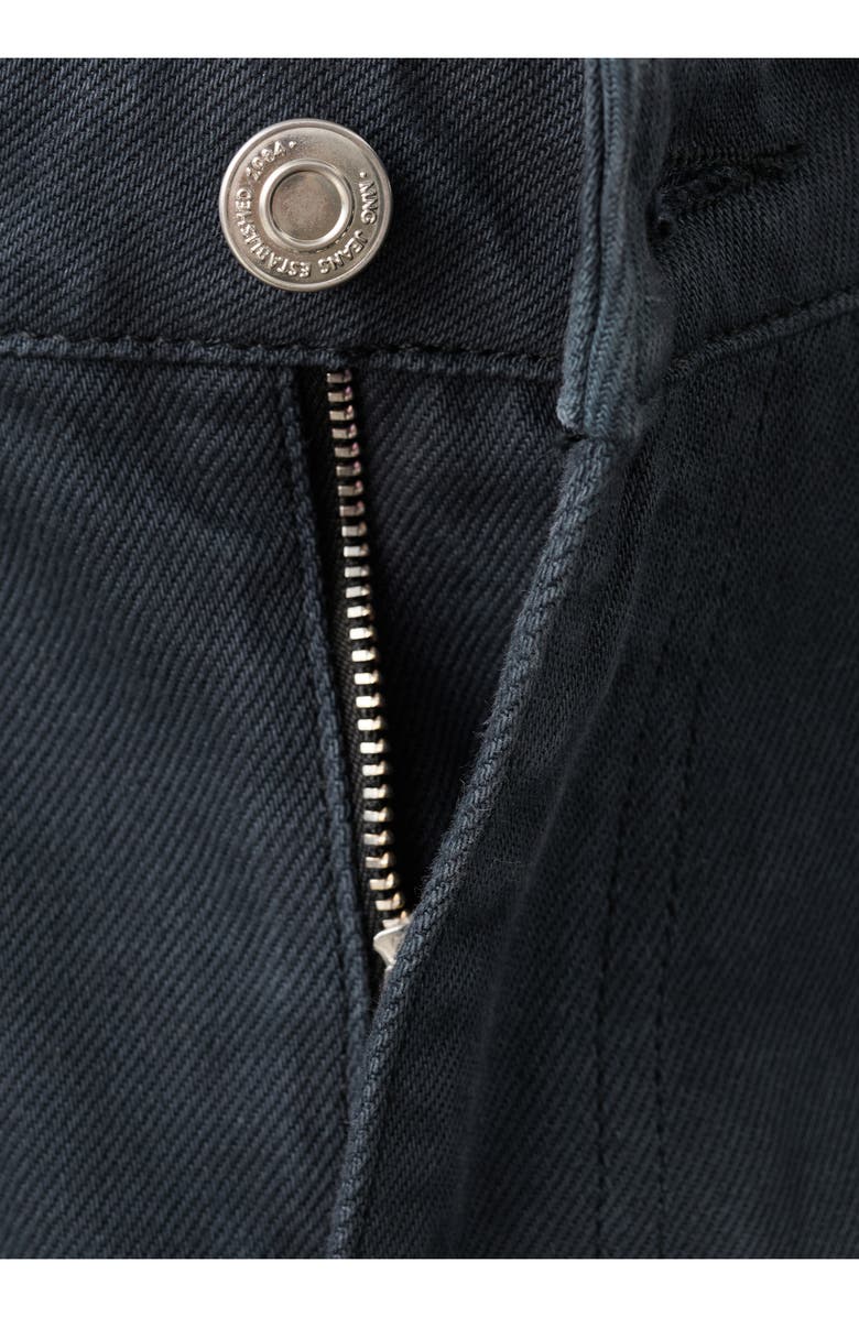 MANGO Mid Rise Straight Leg Jeans, Alternate, color, Charcoal