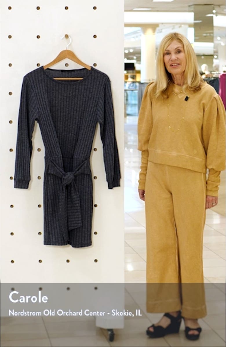 Tie Front Long Sleeve Dress