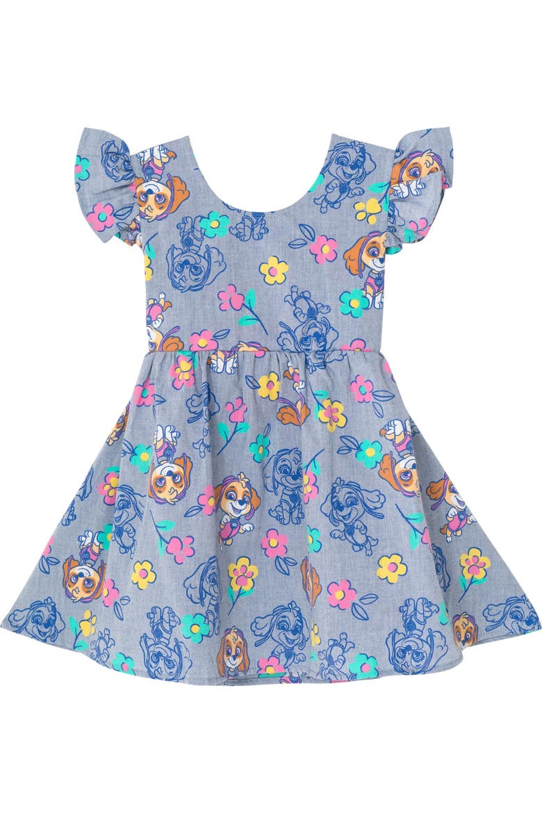 Skye Chambray Dress, Main, color, Chambray Blue Skye