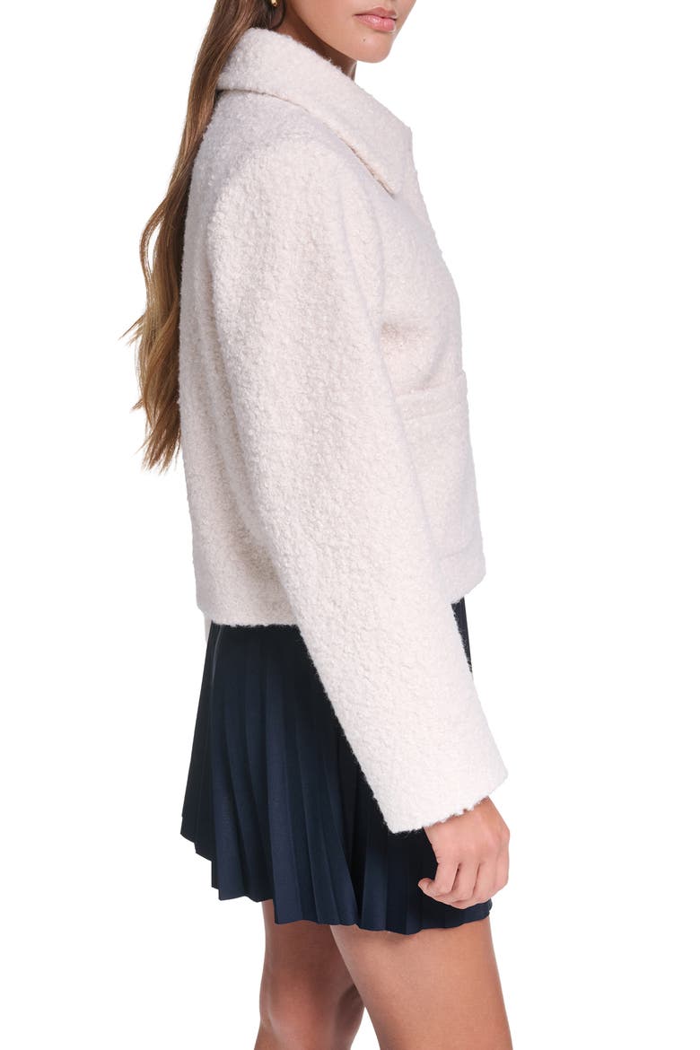 Cropped Bouclé Jacket, Alternate, color, CREAM