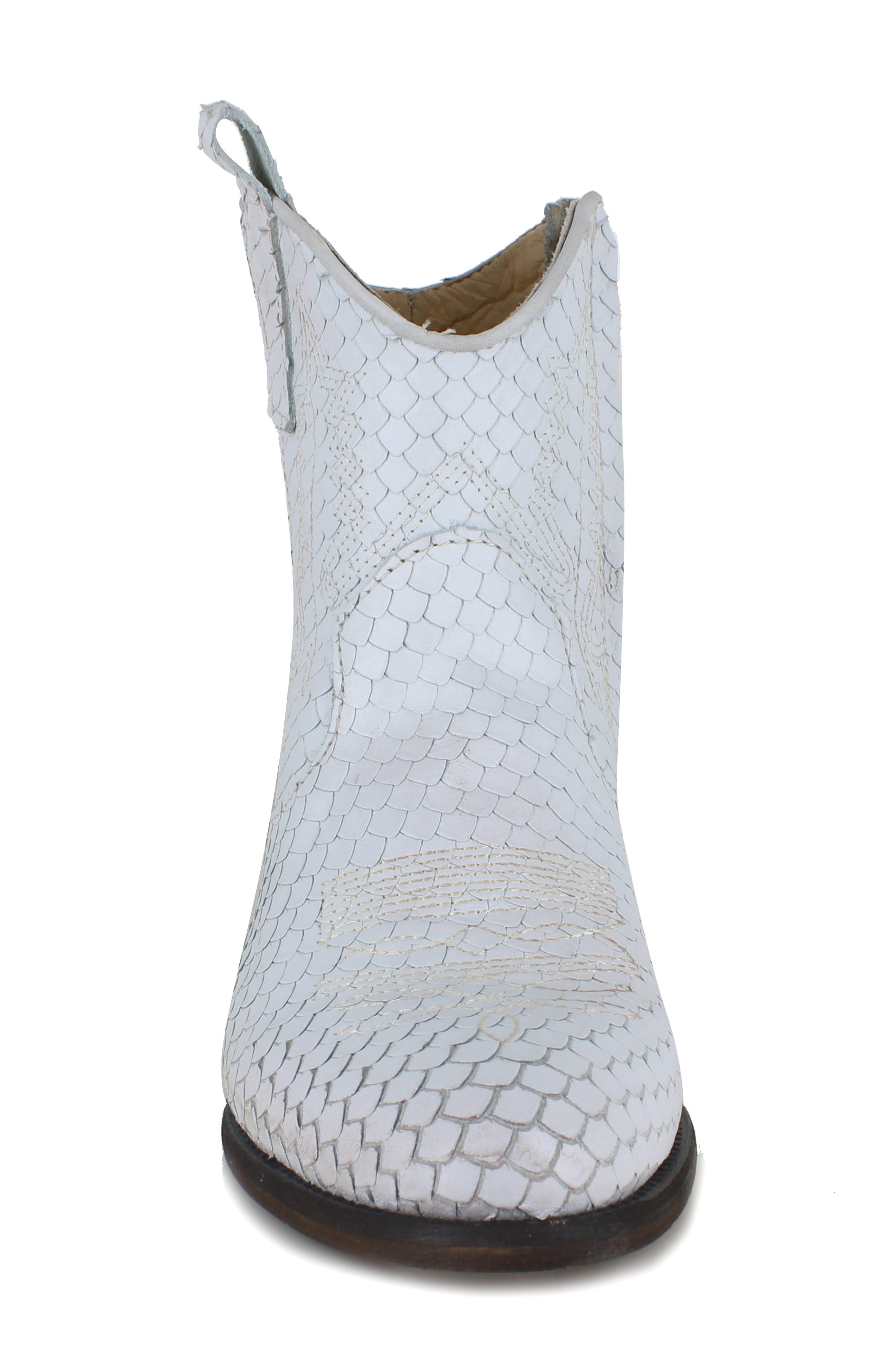 Mireya Lizard Embossed Western Boot, Alternate, color, LIGHT BLUE