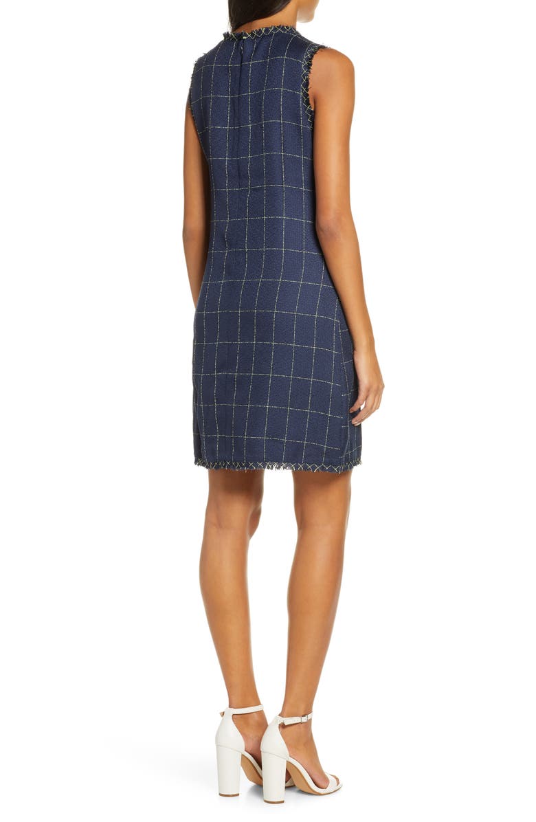 Julia Jordan Double Breasted Tweed Shirtdress, Alternate, color, 