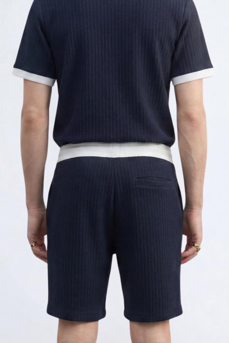 Henry Textured Shorts, Alternate, color, Navy