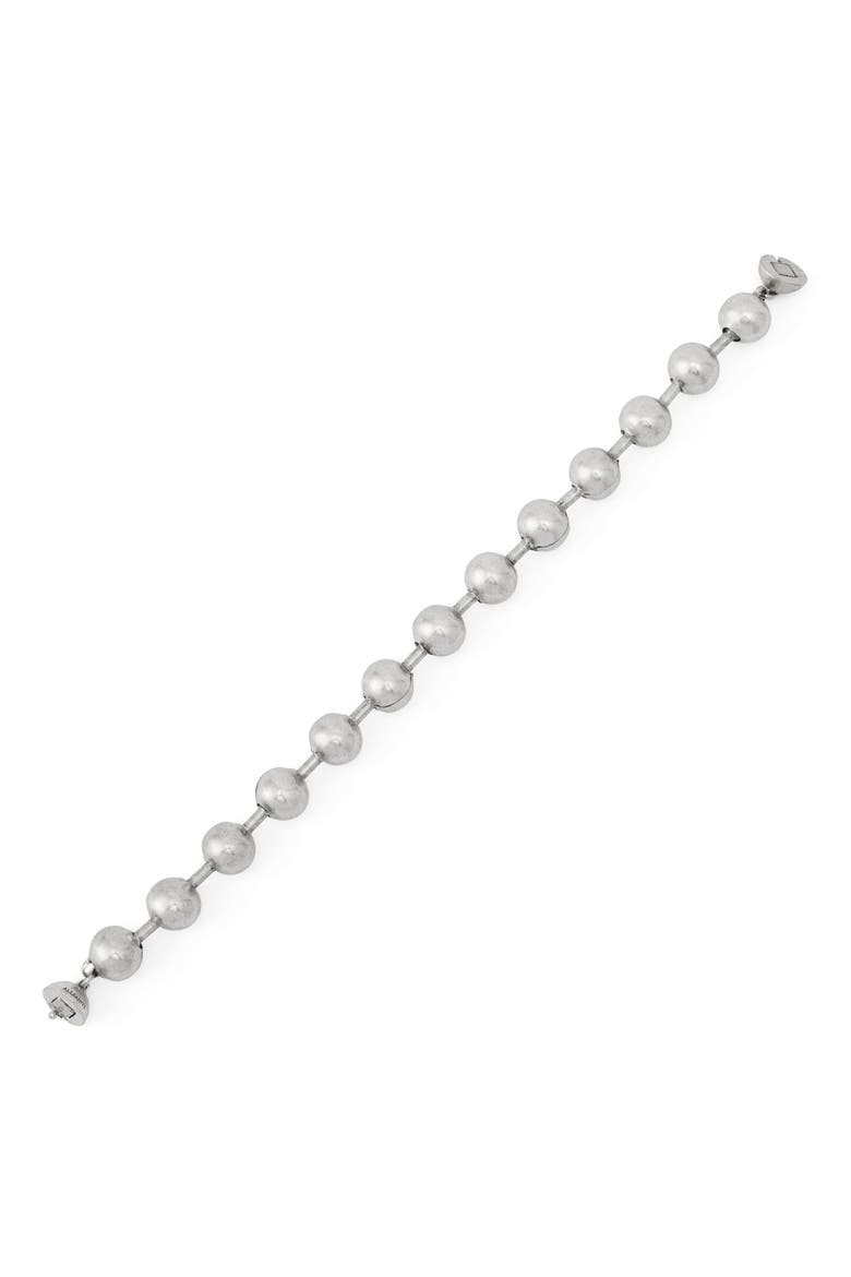 Ball Chain Flexible Bracelet, Alternate, color, WARM SILVER