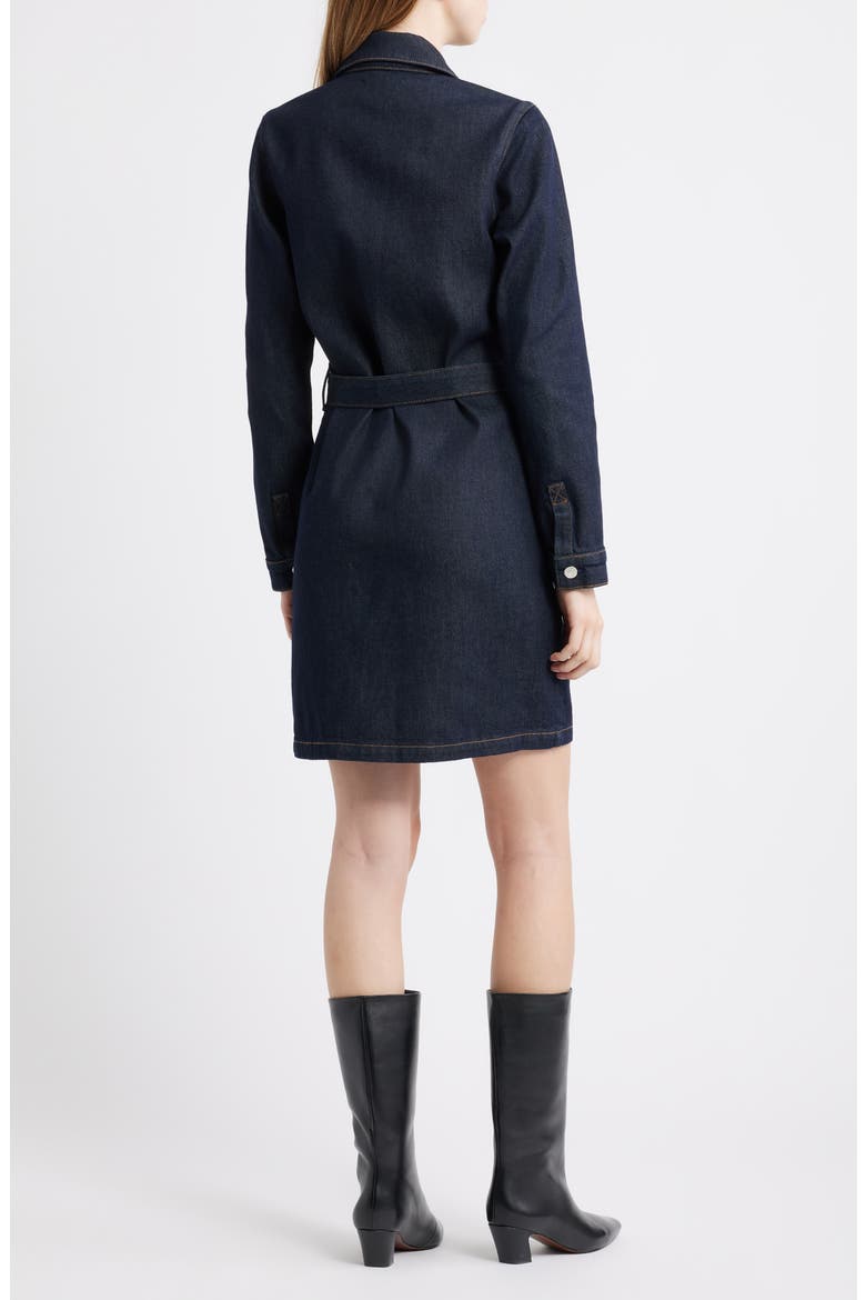 Jefferson Belted Long Sleeve Utility Mini Shirtdress, Alternate, color, MIDNIGHT BLUE