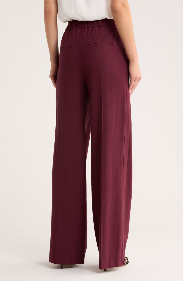 Veronica Beard Marbeau Wide Leg Pants, Alternate, color, Port