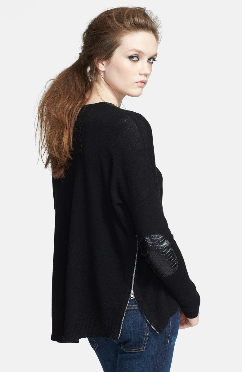 autumn cashmere High/Low Cashmere Sweater, Main, color, 