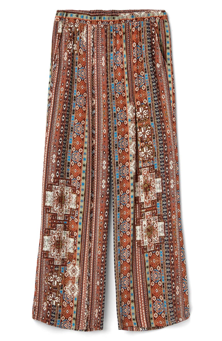 Karen Kane Island Print Wide Leg Pants, Alternate, color,