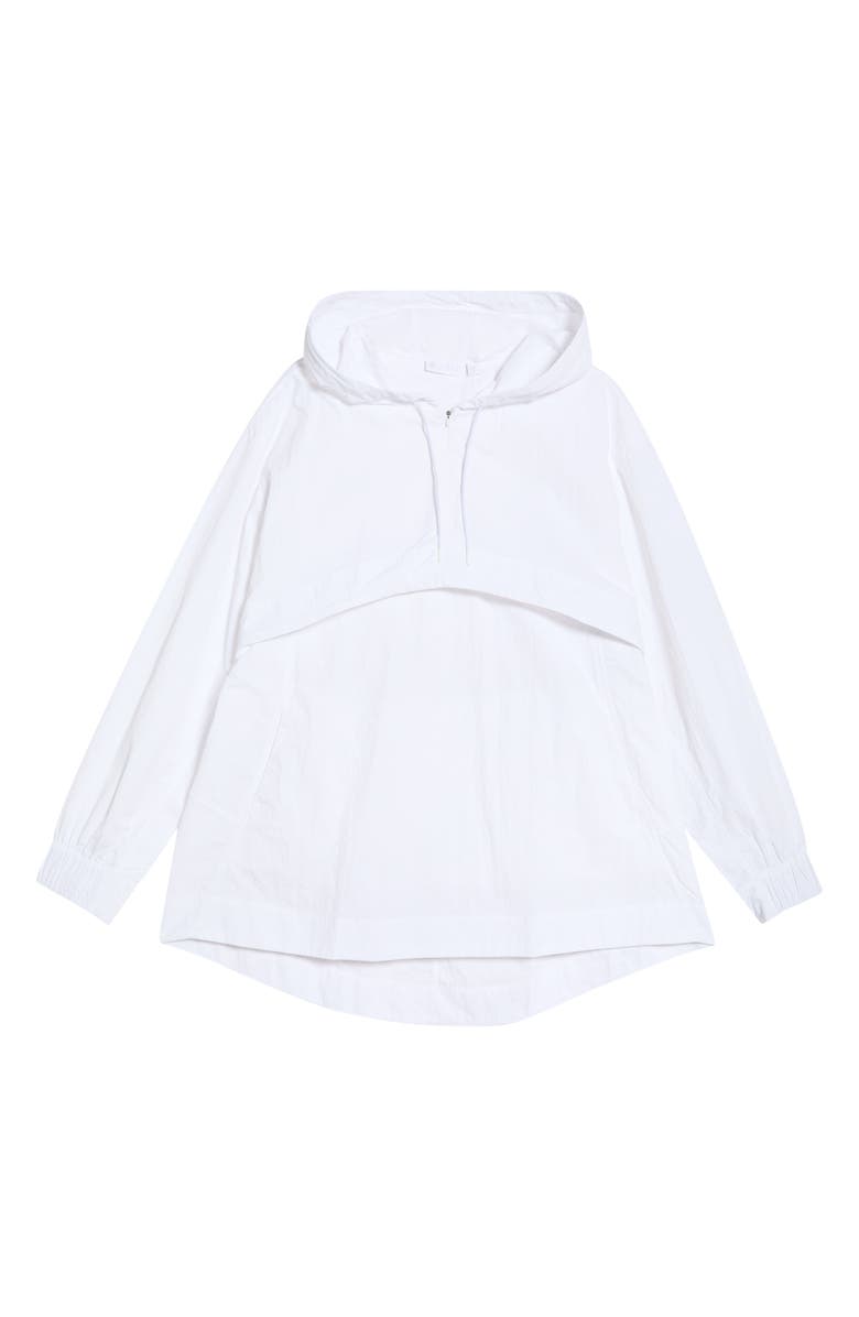 Zella Travel Lite Windbreaker Hooded Anorak, Alternate, color, White