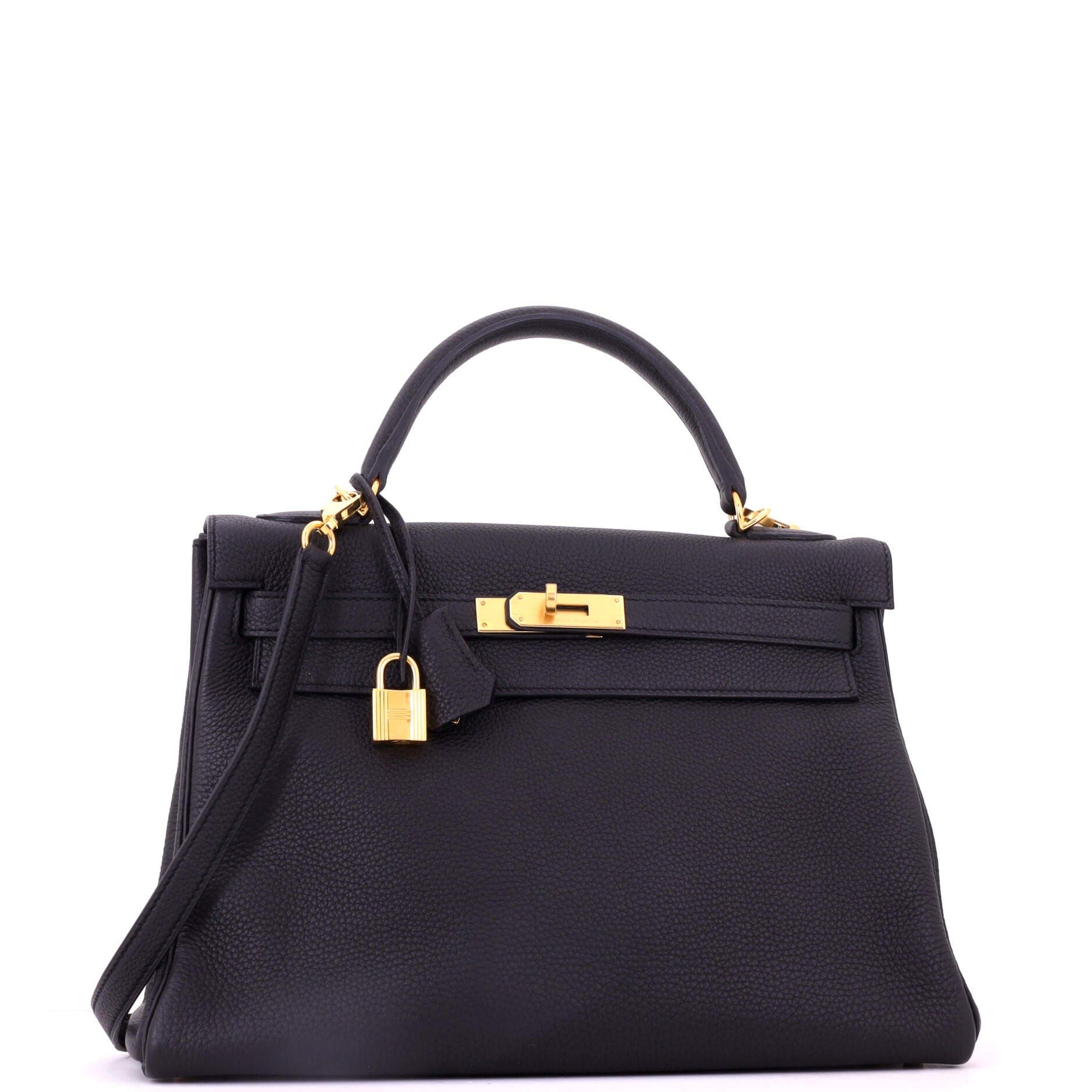 Kelly Handbag Black Togo with Gold Hardware 32, Alternate, color, Black