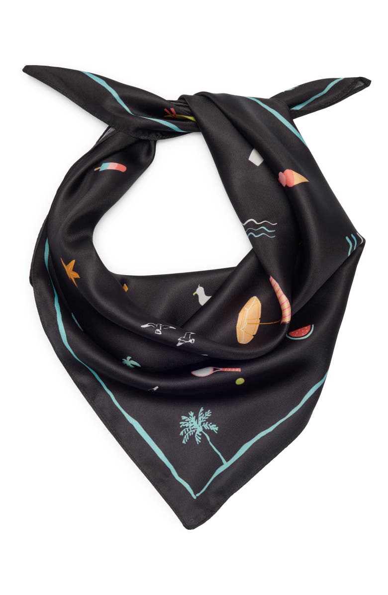 BCBGeneration Beach Hang Bandana, Alternate, color, Black