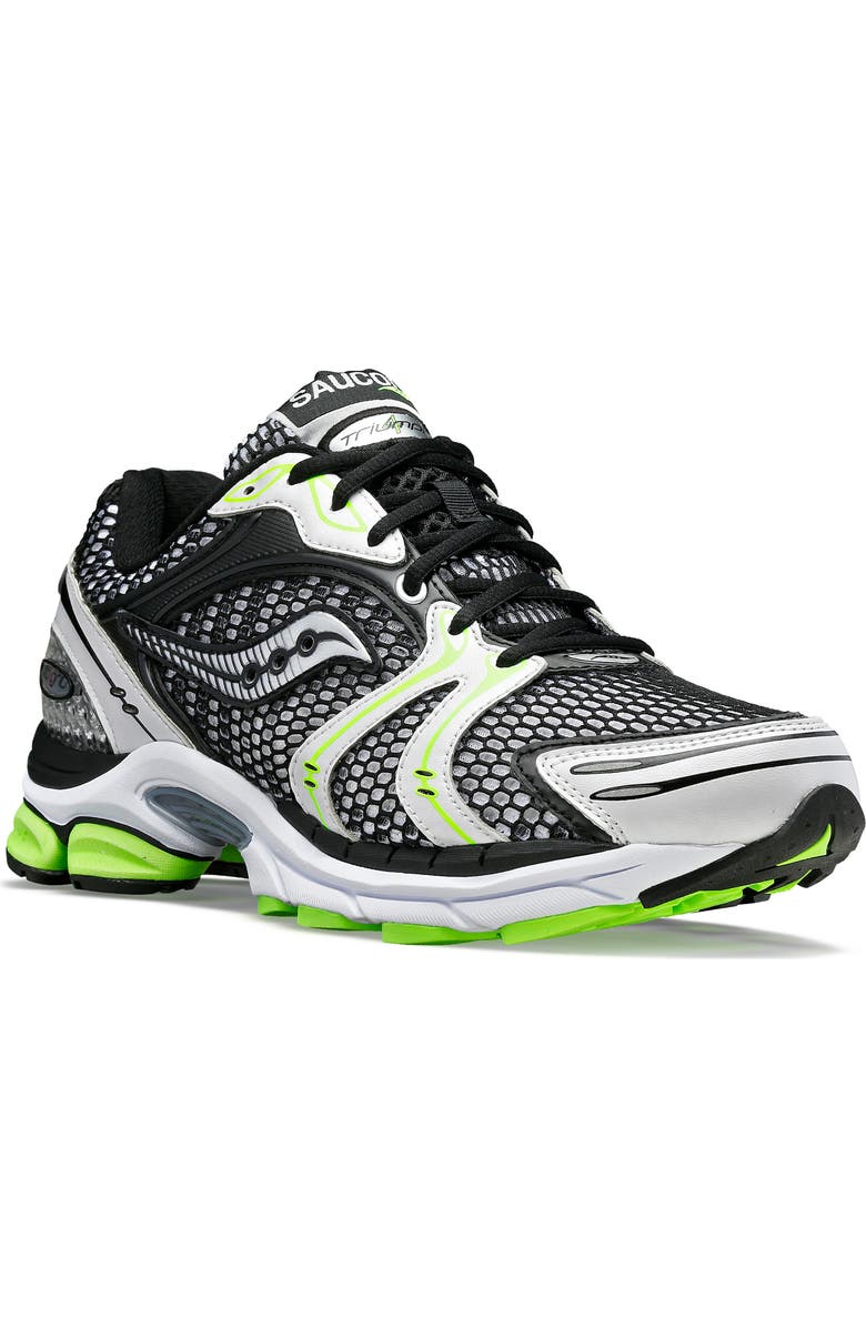 Saucony ProGrid Triumph 4 Running Shoe, Main, color, Black/Silver