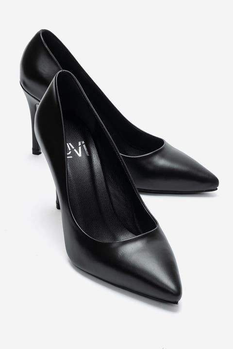 Moriel Leather Stiletto Pump