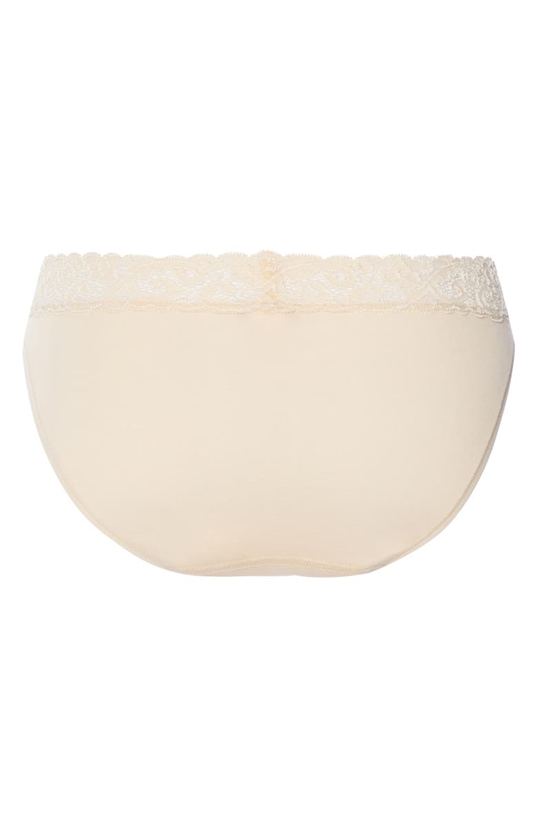 Hanro Moments High Cut Bikini, Alternate, color, Summer Sand