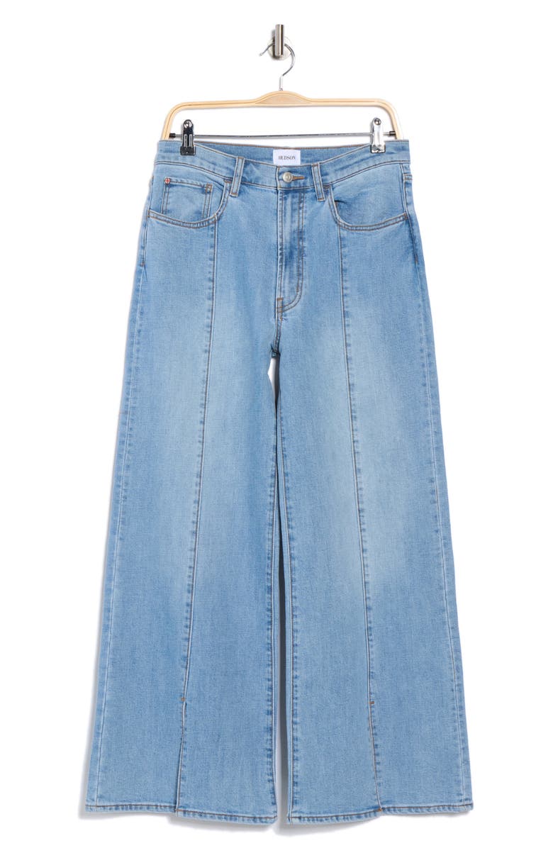Hudson Jeans Jolene High Waist Front Slit Wide Leg Jeans, Alternate, color, Adelaide