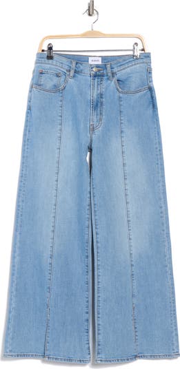 Jolene High Waist Front Slit Wide Leg Jeans