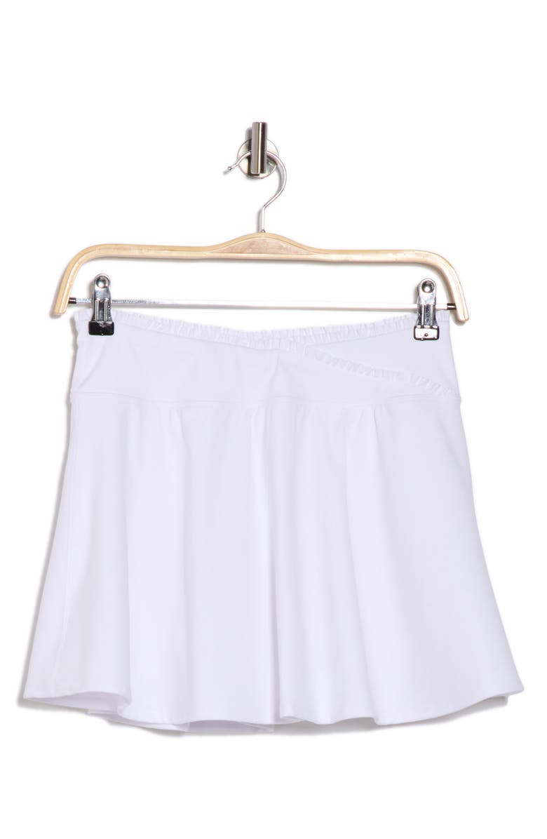 YOGALICIOUS Lux Kinsley Ruffle Crossover Waist Skort, Alternate, color, White