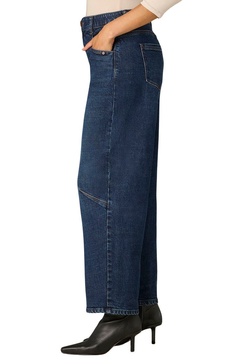 High Waist Barrel Jeans, Alternate, color, INDIGO