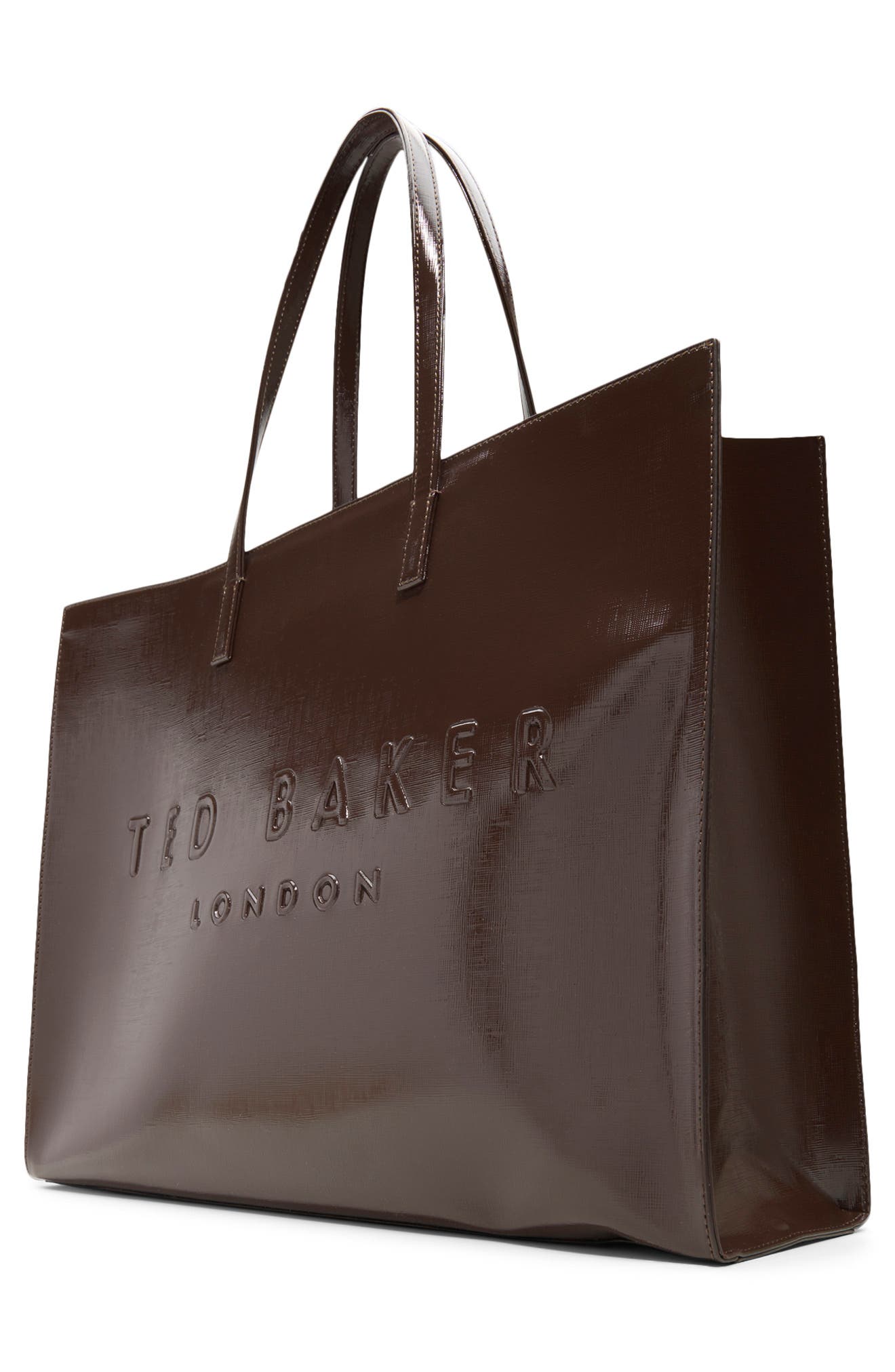 Sukicon Large Icon Tote, Alternate, color, DARK BROWN