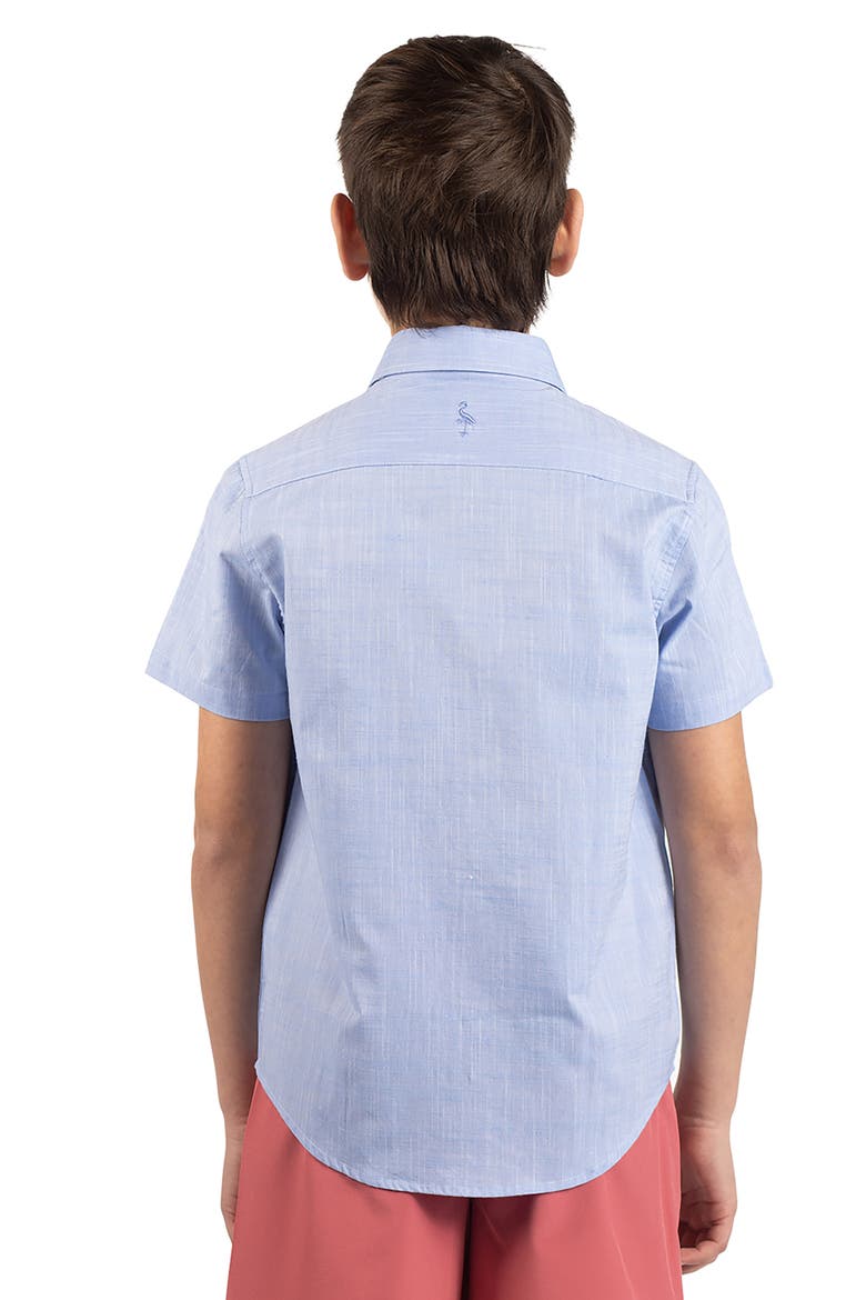 Kids' Signature Chambray Button-Up Shirt, Alternate, color, LIGHT BLUE