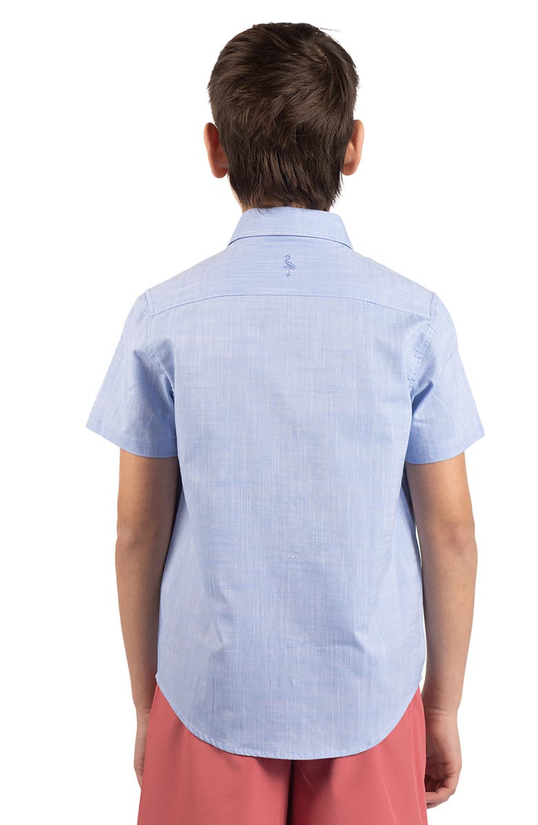 TailorByrd Kids' Signature Chambray Button-Up Shirt, Alternate, color, Light Blue