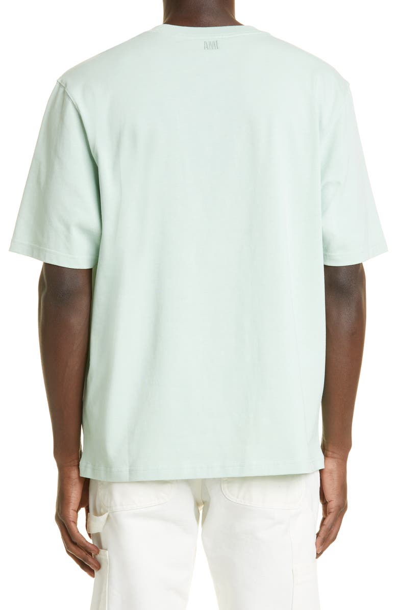 AMI Alexandre Mattiussi Ami de Couer Embroidered Organic Cotton T-Shirt, Alternate, color, 