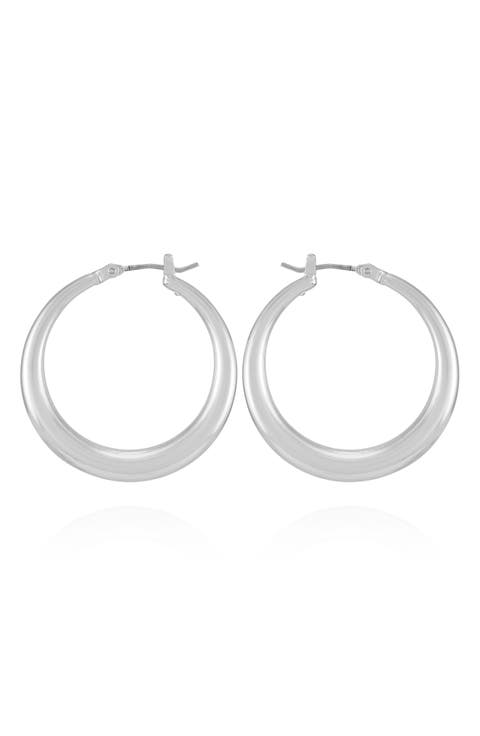 Tapered Hoop Earrings