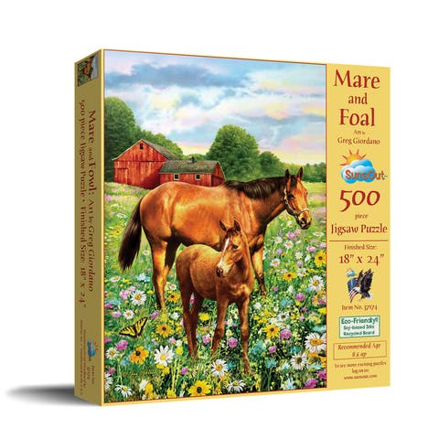Mare and Foal 500 piece Jigsaw Puzzle for Adults