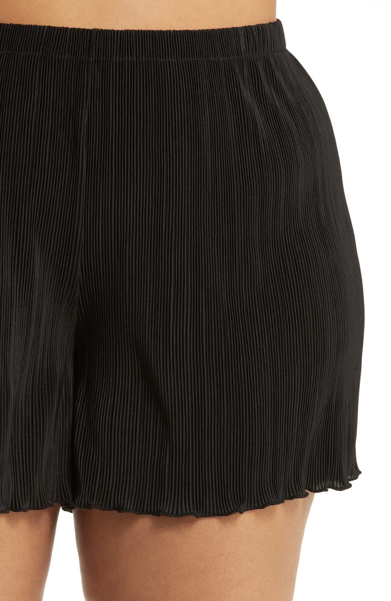 Open Edit Plissé Short Pajamas, Alternate, color,