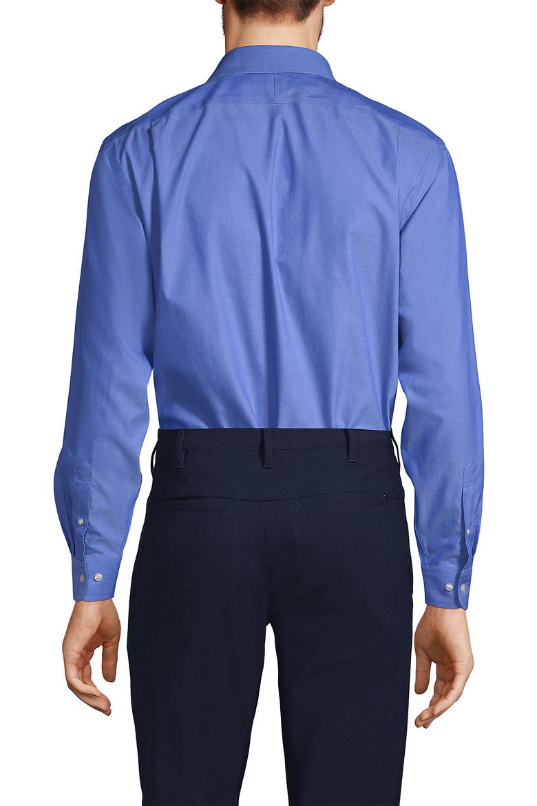 No Iron Supima Cotton Pinpoint Straight Collar Dress Shirt, Alternate, color, Light French Blue