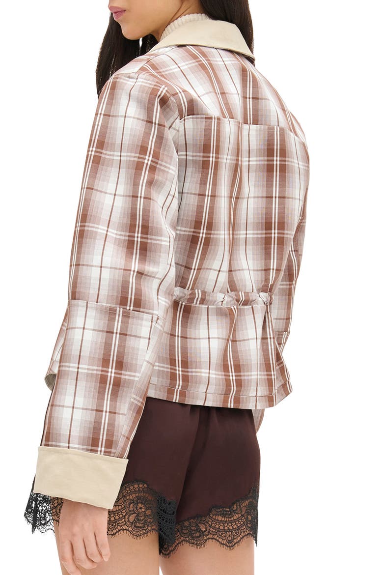 Mavis Reversible Jacket, Alternate, color, CHECK / BEIGE