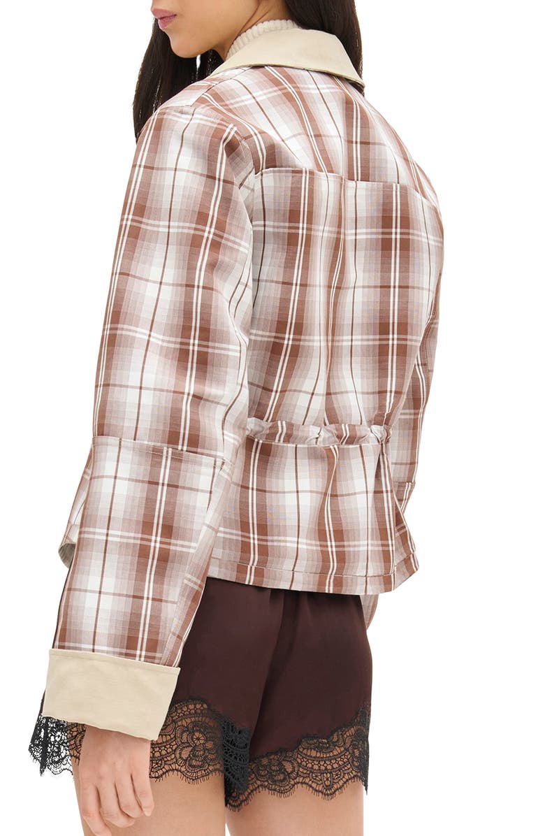 ALIGNE Mavis Reversible Jacket, Alternate, color, Check / Beige