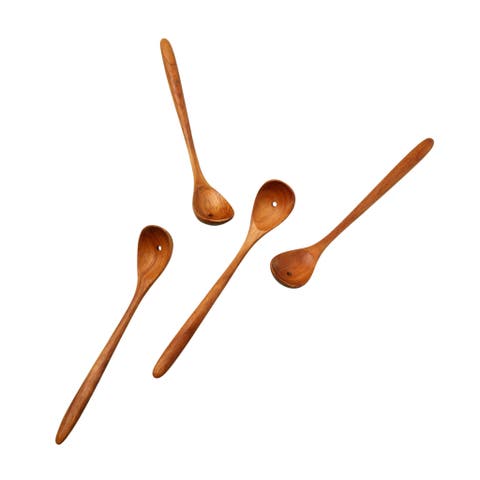 Teak Olive Spoons - Set of 4