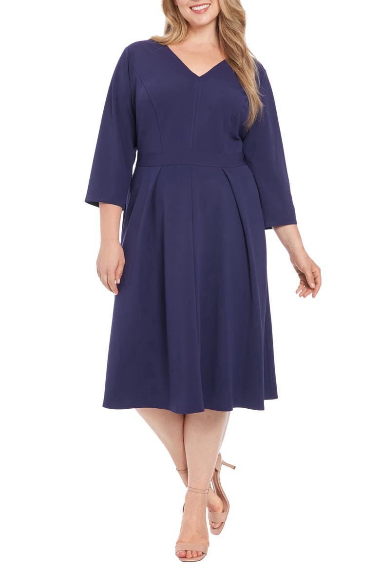 Fit & Flare Dress, Main, color, ASTRAL